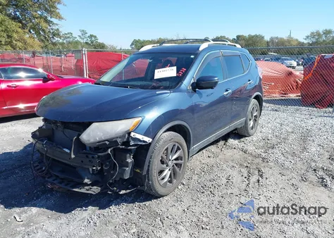 2016 Nissan Rogue Sl from USA, damaged, VIN KNMAT2MTXGP669650